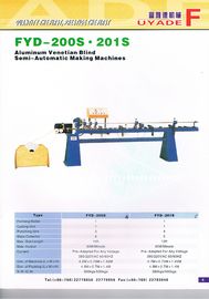China máquina de fabricación semi-lleno-automática de aluminio de las persianas de 25m m proveedor
